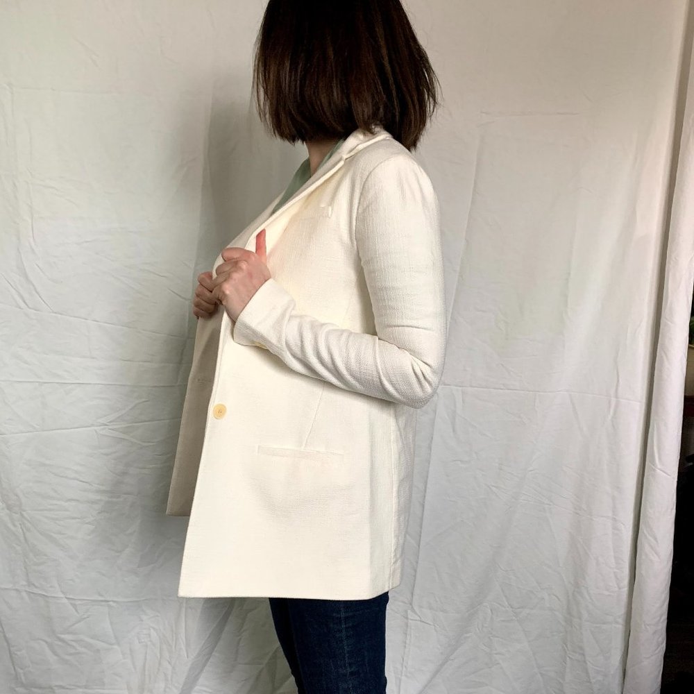 Banana Republic Cream Boyfriend Blazer NWOT